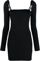 Alexander Wang Minimalist Slim Fit Black Long Sleeve Short Dress 4CC4236622S-001 Alexander Wang Minimalist Slim Fit Black Long Sleeve Short Dress 4CC4236622S-001