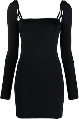 Alexander Wang Vestido Negro Slim Fit Minimalista de Manga Larga Femenino 4CC4236622S-001 Buy Alexander Wang Vestido Negro Slim Fit Minimalista de Manga Larga Femenino 4CC4236622S-001