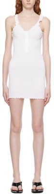 Alexander Wang Dress Wanita Putih Minimalis V-Neck Slim Fit Cami 4WC3236226-100 Order Alexander Wang Dress Wanita Putih Minimalis V-Neck Slim Fit Cami 4WC3236226-100