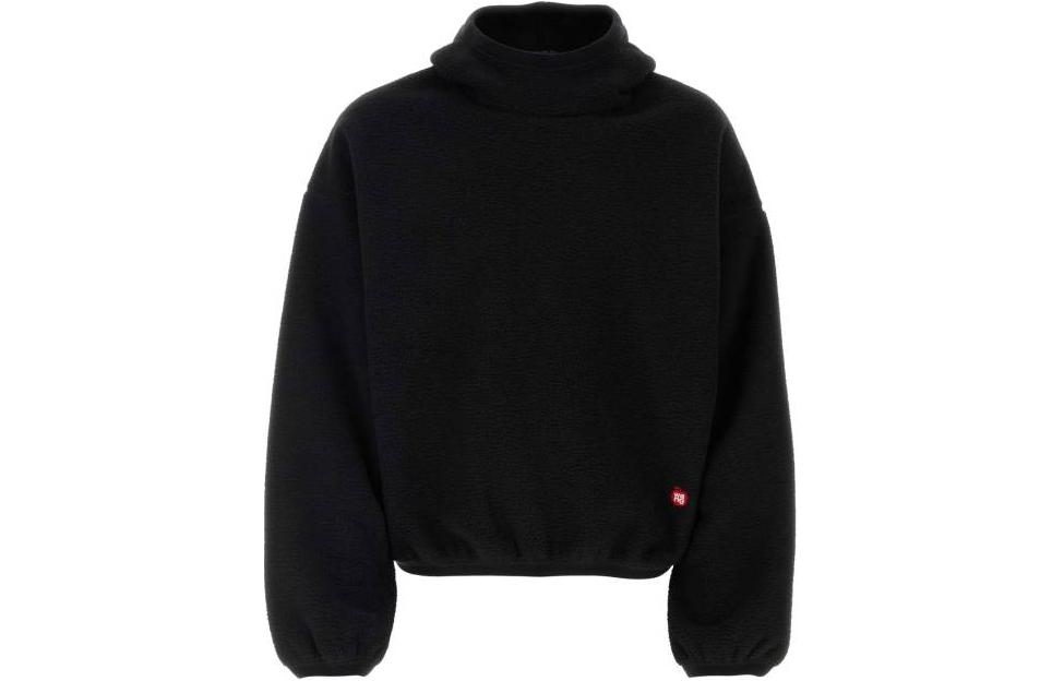 Alexander Wang Red Apple Logo Embroidered Oversized Knit Sweater Unisex Black UCC1241683-001