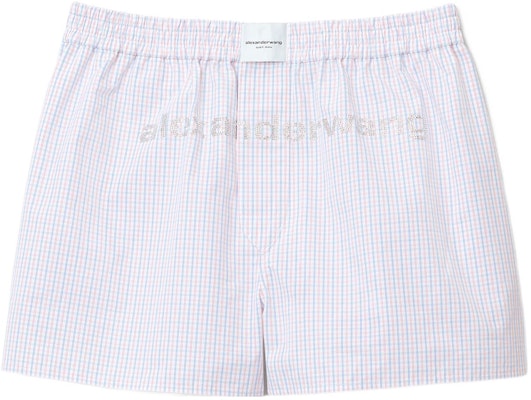 亚历山大王红色格纹标志中腰男女通用平角裤。 UWC2224041-963 Buy 亚历山大王红色格纹标志中腰男女通用平角裤。 UWC2224041-963