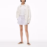 Lookbook Alexander Wang 紅色格紋標誌中腰男女通用平口短褲. UWC2224041-963