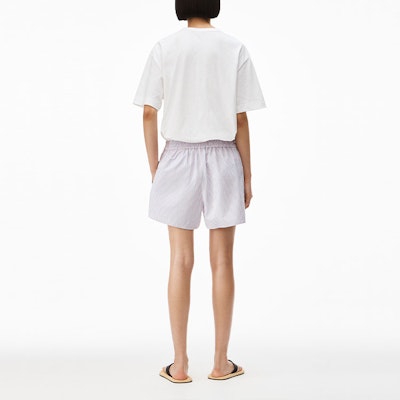 亚历山大王红色格纹标志中腰男女通用平角裤。 UWC2224041-963 Shop 亚历山大王红色格纹标志中腰男女通用平角裤。 UWC2224041-963