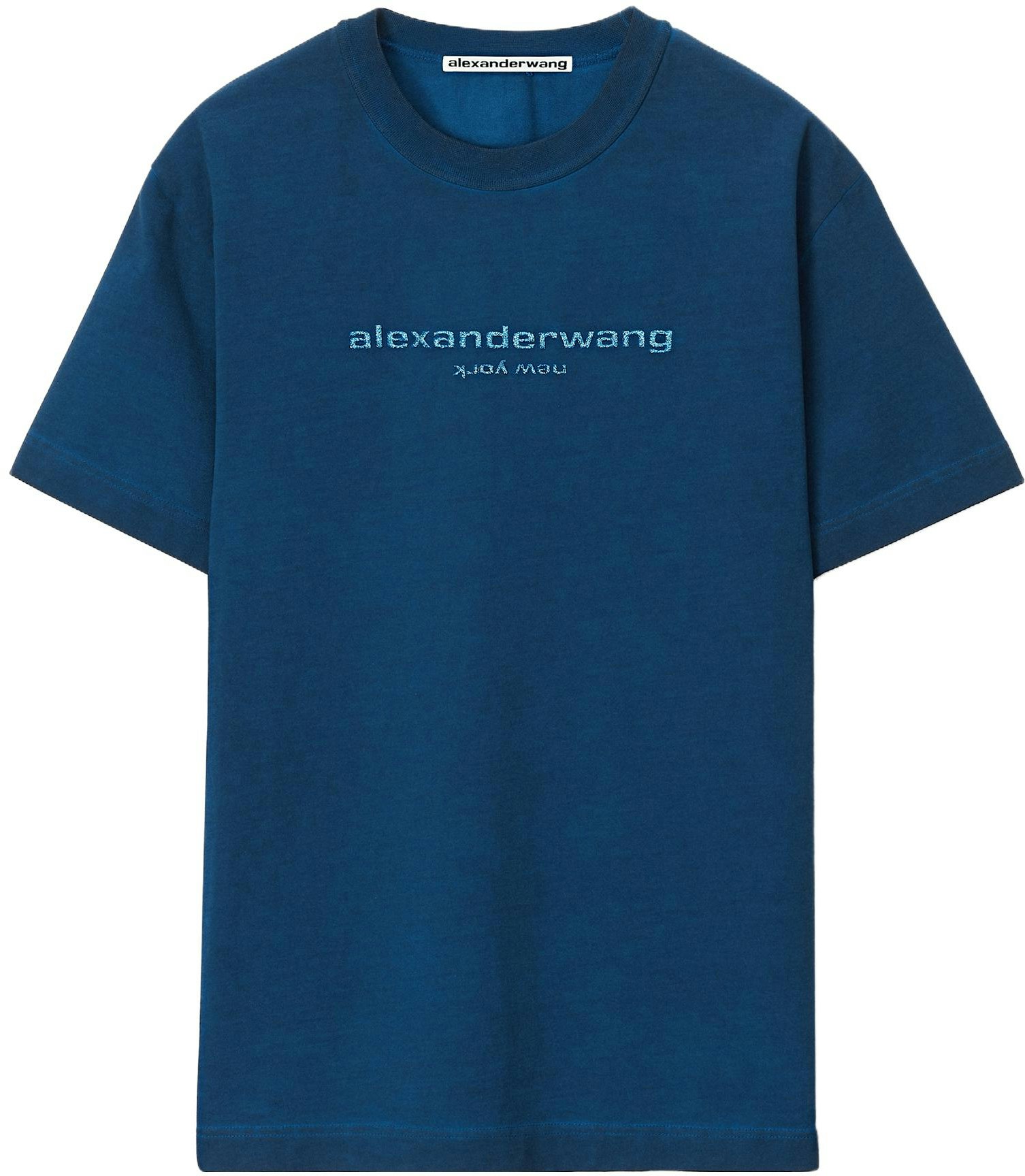 alexander-wang-shiny-logo-short-sleeve-t-shirt-unisex-deep-navy-blue-ucc-42316814-10-b