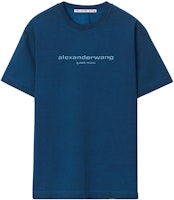 Alexander Wang Shiny Logo Short Sleeve T-Shirt Unisex - Deep Navy Blue UCC42316814-10B Alexander Wang Shiny Logo Short Sleeve T-Shirt Unisex - Deep Navy Blue UCC42316814-10B