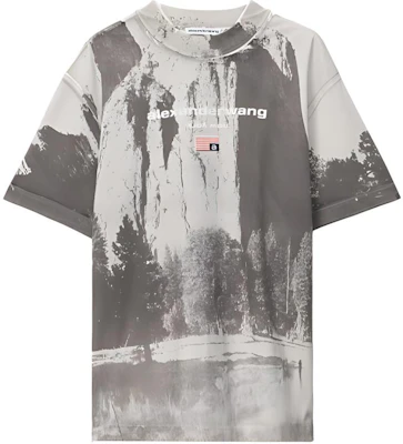 Alexander Wang SS21 教堂岩圖案灰色短袖T恤 UCC2211419-020 Order Alexander Wang SS21 教堂岩圖案灰色短袖T恤 UCC2211419-020