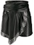 Buy 亚历山大王 SS21 黑色人造皮革铆钉短裙裤. 1WC1204249-001