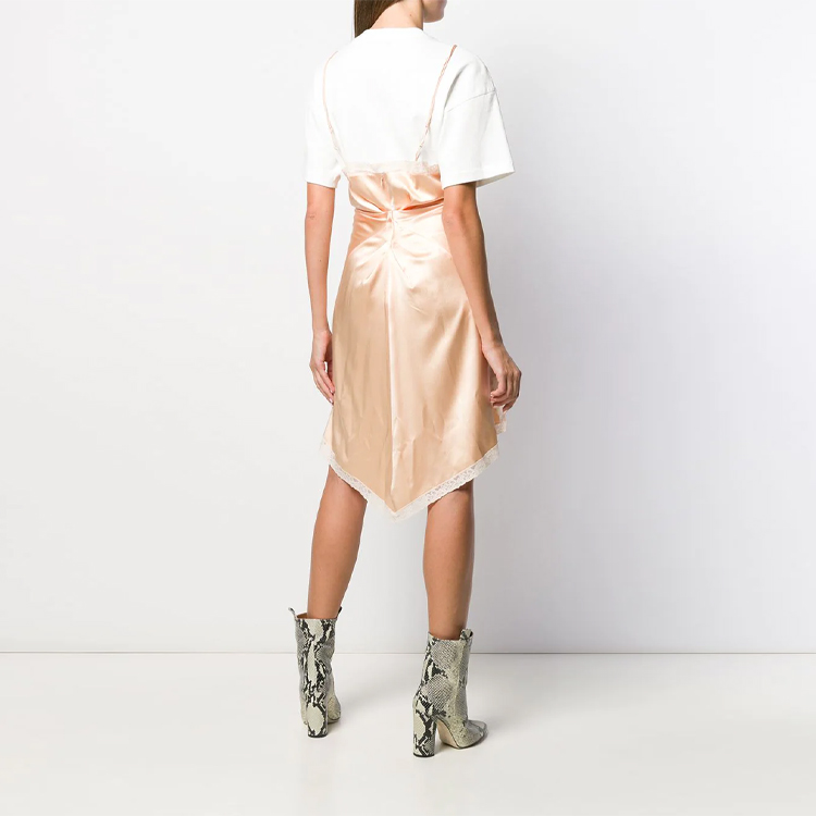 Alexander Wang SS21 Nude Patchwork T-Shirt Style Short Sleeve Dress. 1WC2196179-689 圖 4