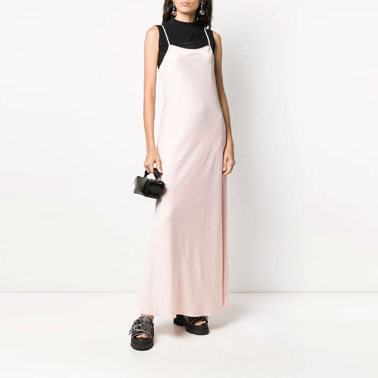 Lookbook Vestido Sin Mangas Rosa Sólido Alexander Wang SS21 4WC1206004-695