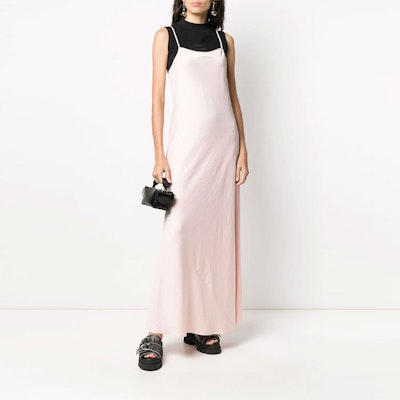 Vestido Sin Mangas Rosa Sólido Alexander Wang SS21 4WC1206004-695 Lookbook Vestido Sin Mangas Rosa Sólido Alexander Wang SS21 4WC1206004-695