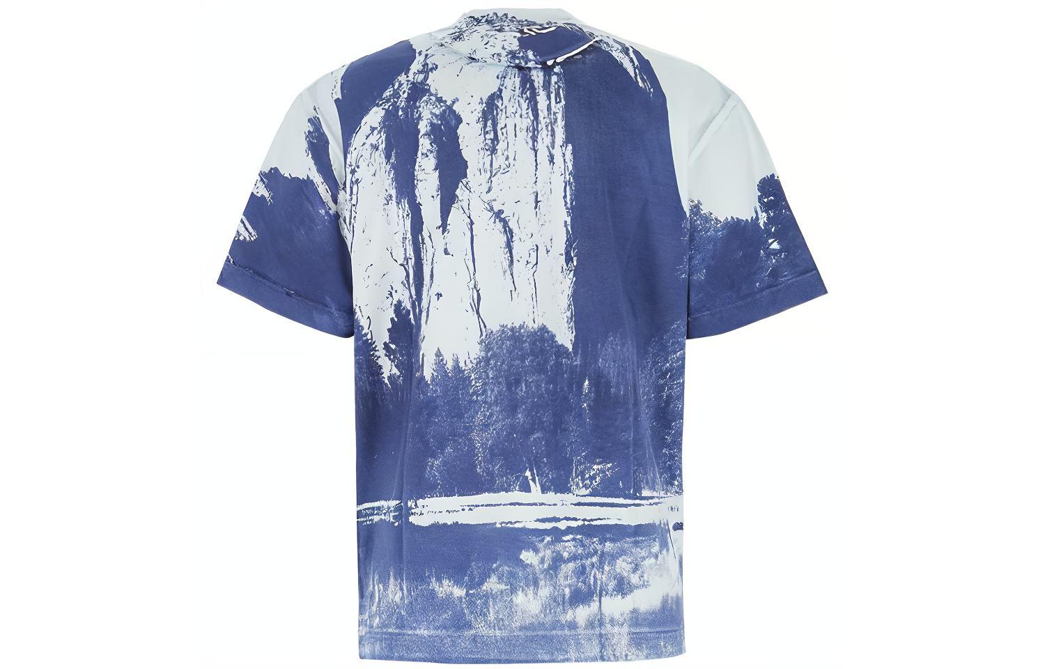 Alexander Wang SS21 Tie-Dye Graphic Blue Short Sleeve T-Shirt Men’s UCC2211419-400 圖 4
