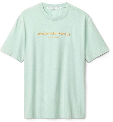 亚历山大王 SS21 男女同款标志短袖T恤 绿色 UCC1211030-457 Order 亚历山大王 SS21 男女同款标志短袖T恤 绿色 UCC1211030-457