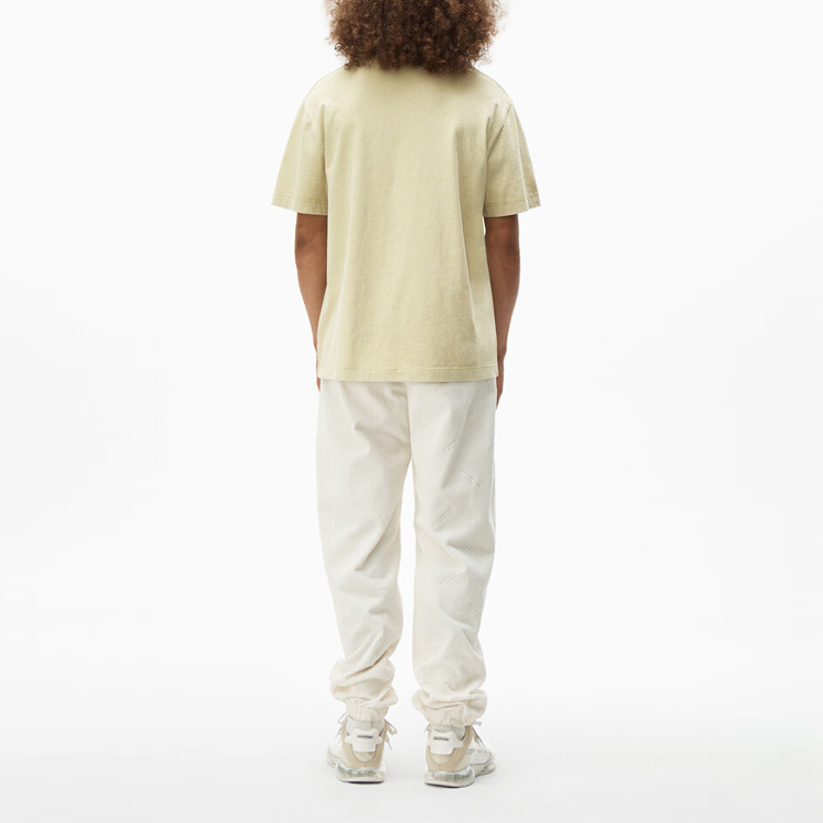 Alexander Wang SS21 Unisex Logo Short Sleeve T-Shirt Beige UCC1211030-743 圖 5