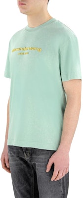 亚历山大王 SS21 男女同款标志短袖T恤 绿色 UCC1211030-457 Purchase 亚历山大王 SS21 男女同款标志短袖T恤 绿色 UCC1211030-457