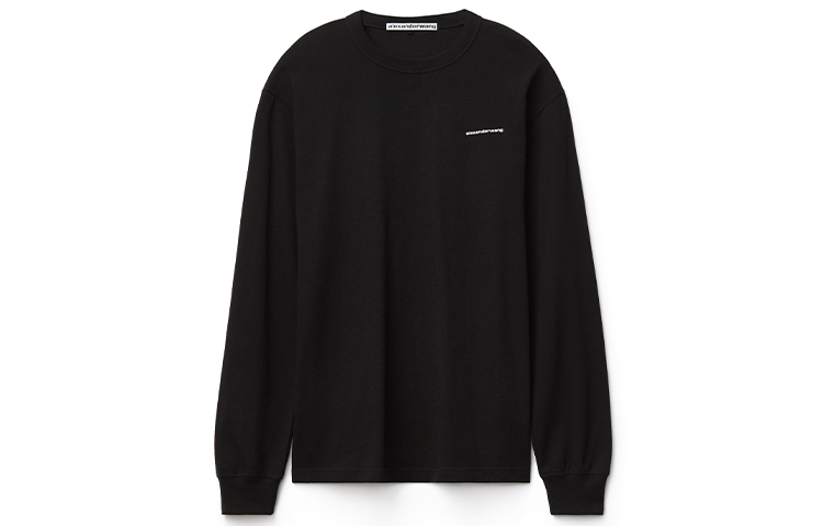 Alexander Wang SS21 Unisex Long Sleeve T-Shirt Black UCC2191004-001