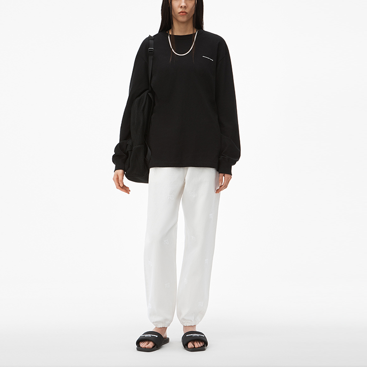 Lookbook Alexander Wang SS21 男女款長袖T恤 黑色 UCC2191004-001