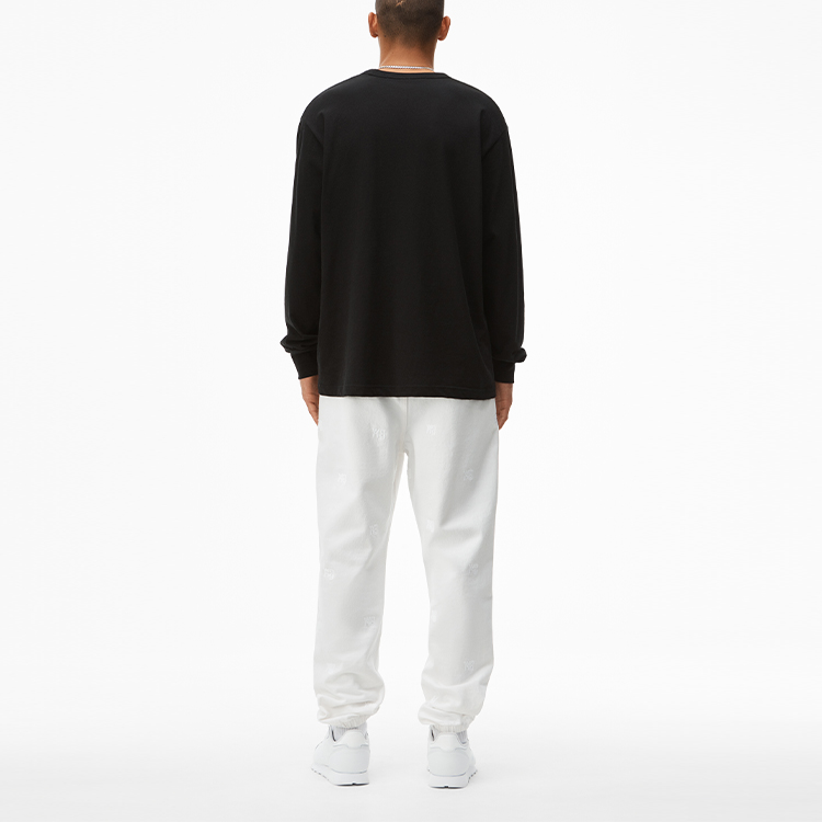 Shop Alexander Wang SS21 男女款長袖T恤 黑色 UCC2191004-001