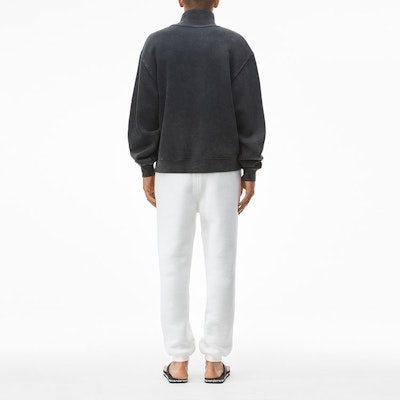 Alexander Wang SS22 Acid Wash High Neck Pullover Unisex Black Sweatshirt 6C191037X7 Shop Alexander Wang SS22 Acid Wash High Neck Pullover Unisex Black Sweatshirt 6C191037X7