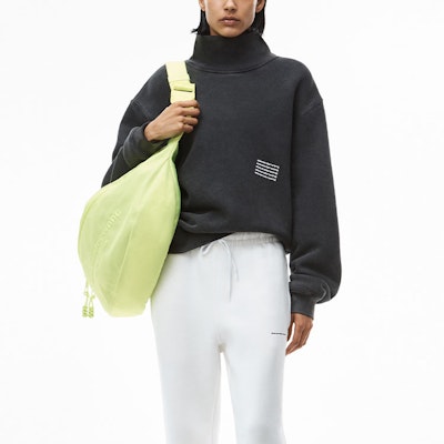 Alexander Wang SS22 Acid Wash High Neck Pullover Unisex Black Sweatshirt 6C191037X7 Purchase Alexander Wang SS22 Acid Wash High Neck Pullover Unisex Black Sweatshirt 6C191037X7