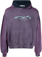 Alexander Wang SS22 Acid Wash Logo Print Unisex Sweatshirt Purple. UCC2221507-664 Alexander Wang SS22 Acid Wash Logo Print Unisex Sweatshirt Purple. UCC2221507-664
