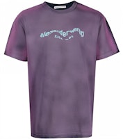 Alexander Wang SS22 Acid Wash Logo Print Unisex T-Shirt Purple UCC2221508-664 Alexander Wang SS22 Acid Wash Logo Print Unisex T-Shirt Purple UCC2221508-664