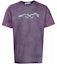 Buy 亚历山大王 SS22 酸洗Logo印花紫色男女同款T恤 UCC2221508-664