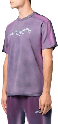 亚历山大王 SS22 酸洗Logo印花紫色男女同款T恤 UCC2221508-664 Purchase 亚历山大王 SS22 酸洗Logo印花紫色男女同款T恤 UCC2221508-664