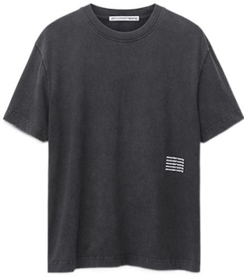 亚历山大王SS22酸洗纯色针织短袖T恤男女同款黑色 UCC32-1101-1007 Order 亚历山大王SS22酸洗纯色针织短袖T恤男女同款黑色 UCC32-1101-1007