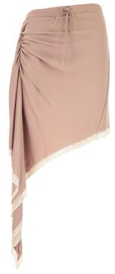 アレキサンダー・ワン SS22 アシンメトリー レーストリム スカート ヌードピンク 4WC2205018-260 Order アレキサンダー・ワン SS22 アシンメトリー レーストリム スカート ヌードピンク 4WC2205018-260