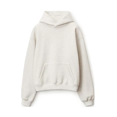 Alexander Wang SS22 Classic Fleece Hoodie with Front Pocket Unisex - Grey UCC2221529054-GRAY