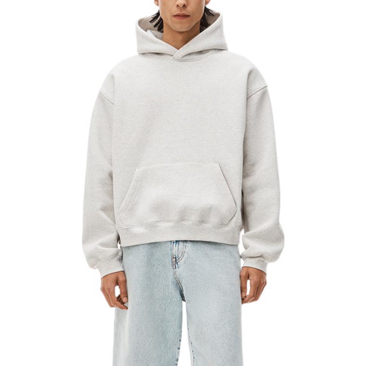 Lookbook 亚历山大王SS22经典口袋款灰色男女同款卫衣 UCC2221529054-GRAY