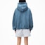 Lookbook Alexander Wang SS22 Crystal Logo Velvet Hoodie Unisex Blue Pearl UCC2221518-475