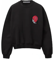 Alexander Wang SS22 Graphic Terry Crewneck Sweatshirt Black Unisex UCC1221499-001 Alexander Wang SS22 Graphic Terry Crewneck Sweatshirt Black Unisex UCC1221499-001
