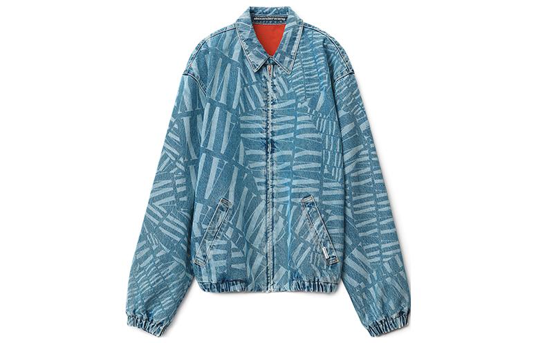 Alexander Wang SS22 Logo Golf Denim Jacket Unisex Blue Casual Date Outfit UDC3222176-468