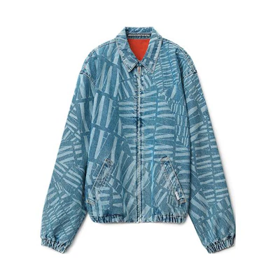 Alexander Wang SS22 Logo Golf Denim Jacket Unisex Blue Casual Date Outfit UDC3222176-468