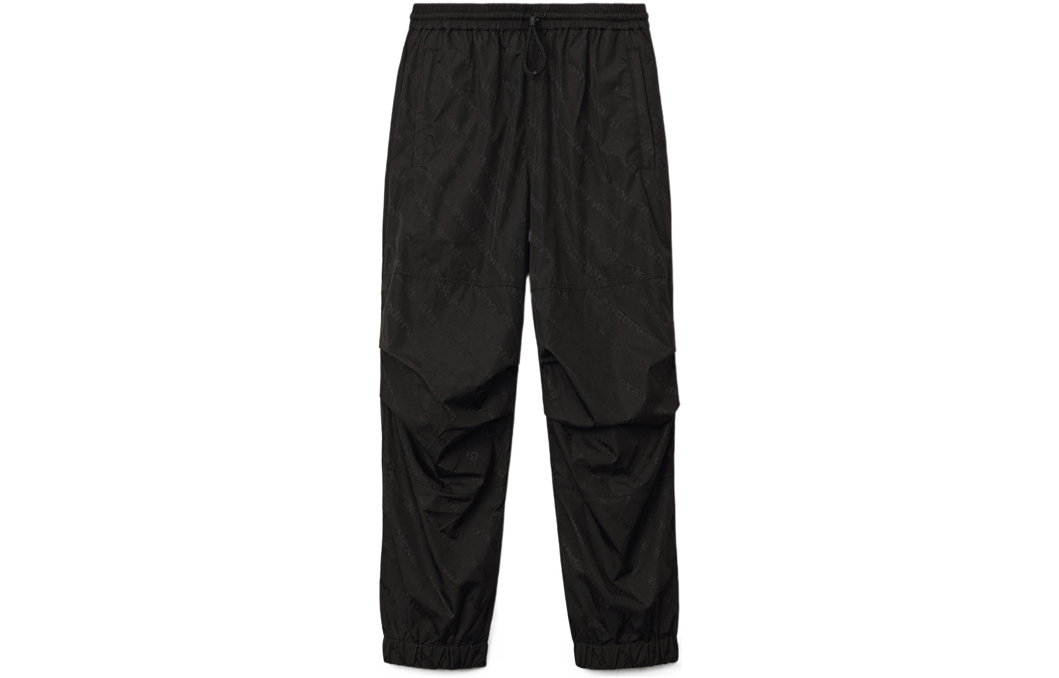 Order Alexander Wang SS22 Logo Jacquard Track Pants Unisex Black UWC2224042-001