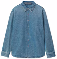 Order Alexander Wang SS22 寬鬆復古藍牛仔外套 男女皆可 UDC2222105-473