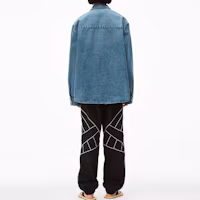 Shop Alexander Wang SS22 寬鬆復古藍牛仔外套 男女皆可 UDC2222105-473