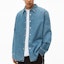 Sizing Alexander Wang SS22 Oversized Denim Jacket Unisex Retro Mid Indigo Blue UDC2222105-473