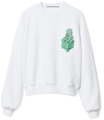 Alexander Wang SS22 白色圖案設計毛巾布圓領衫 男女適用 UCC2221512-111 Buy Alexander Wang SS22 白色圖案設計毛巾布圓領衫 男女適用 UCC2221512-111