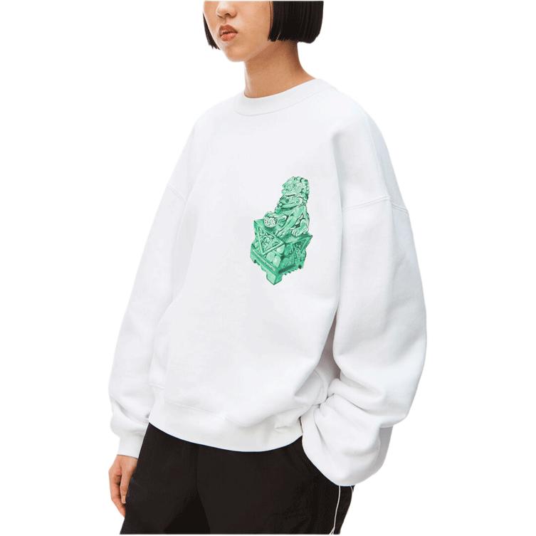 Sizing Alexander Wang SS22 白色圖案設計毛巾布圓領衫 男女適用 UCC2221512-111