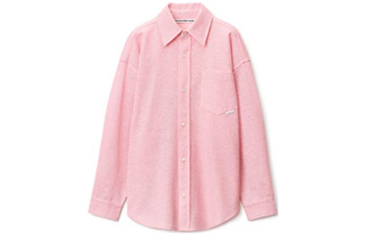 Order Alexander Wang SS22 Pink Long Sleeve Shirt Unisex with Chest Pocket UKC3221055-106
