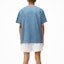 Shop Alexander Wang SS22 T-Shirt Unisex Logo Berlian Biru Mutiara. UCC2221517-475