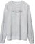 Buy Alexander Wang SS22 Camiseta Unisex Plata Logo Zorro Manga Larga UCC3221540-059