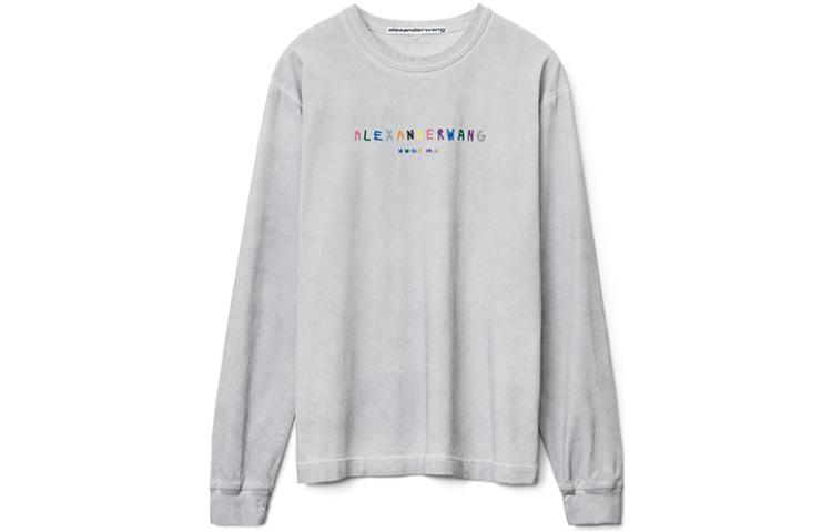 Order Alexander Wang SS22 Camiseta Unisex Plata Logo Zorro Manga Larga UCC3221540-059