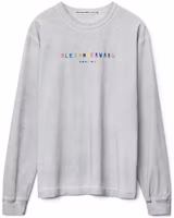 Order Alexander Wang SS22 Silver Fox Logo Crewneck Long Sleeve Unisex T-Shirt UCC3221540-059
