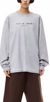 Lookbook Alexander Wang SS22 Silver Fox Logo Crewneck Long Sleeve Unisex T-Shirt UCC3221540-059