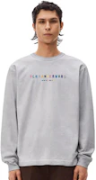 Details for Alexander Wang SS22 Silver Fox Logo Crewneck Long Sleeve Unisex T-Shirt UCC3221540-059