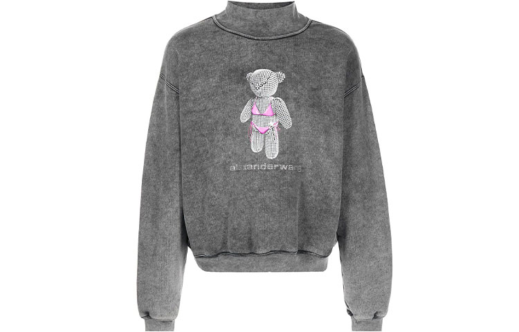 Order Sudadera Unisex Gráfica Oso de Peluche Alexander Wang SS22 Gris. UCC1221502-007