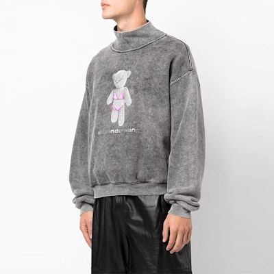 Sudadera Unisex Gráfica Oso de Peluche Alexander Wang SS22 Gris. UCC1221502-007 Details for Sudadera Unisex Gráfica Oso de Peluche Alexander Wang SS22 Gris. UCC1221502-007